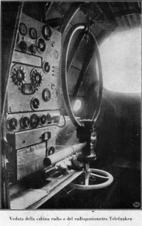 View of the radio booth and the Telefunken radiogoniometer